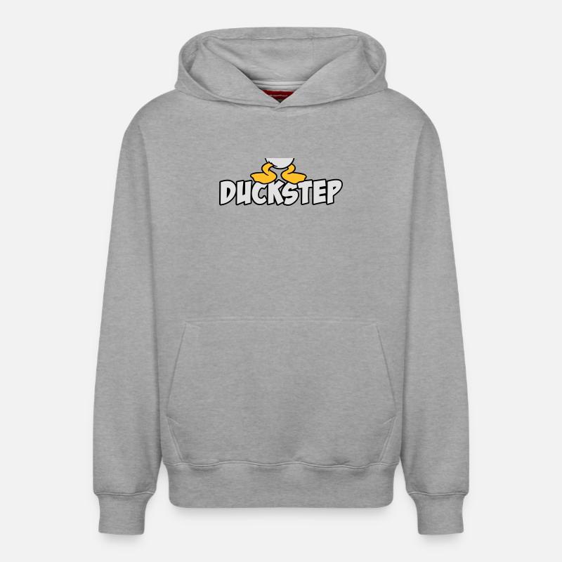 Duckstep (Dubstep) - Relaxed Unisex Organic Hoodie – von SPREAD - Grau meliert