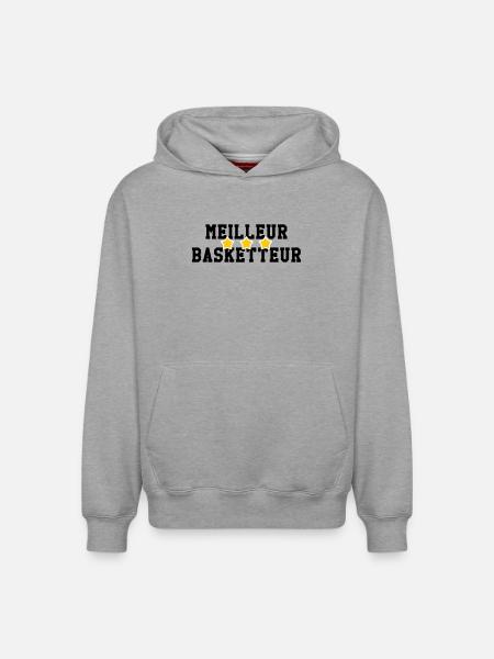 Best Basketball Player - Relaxed Unisex Organic Hoodie – by SPREAD - heather grey