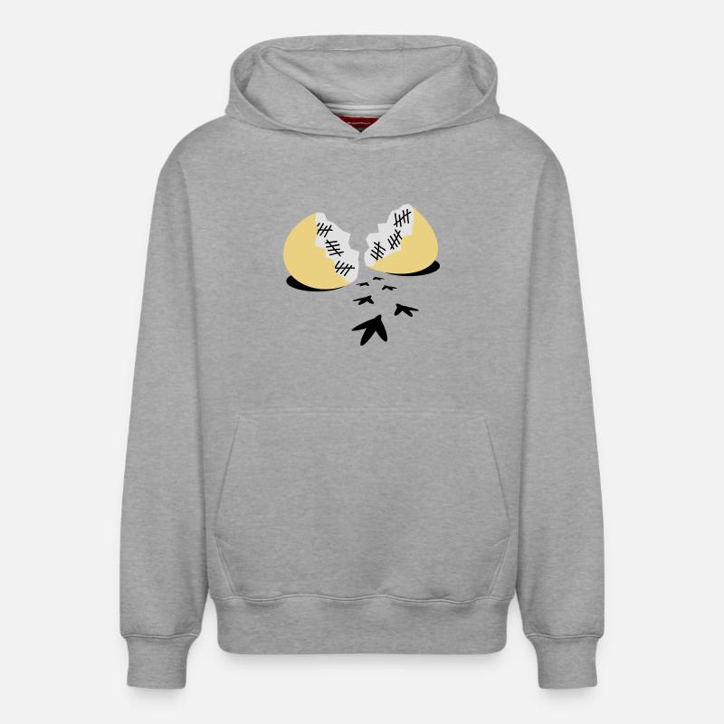 Prison break - Sweat à capuche unisexe décontracté en coton biologique – de SPREAD - gris chiné