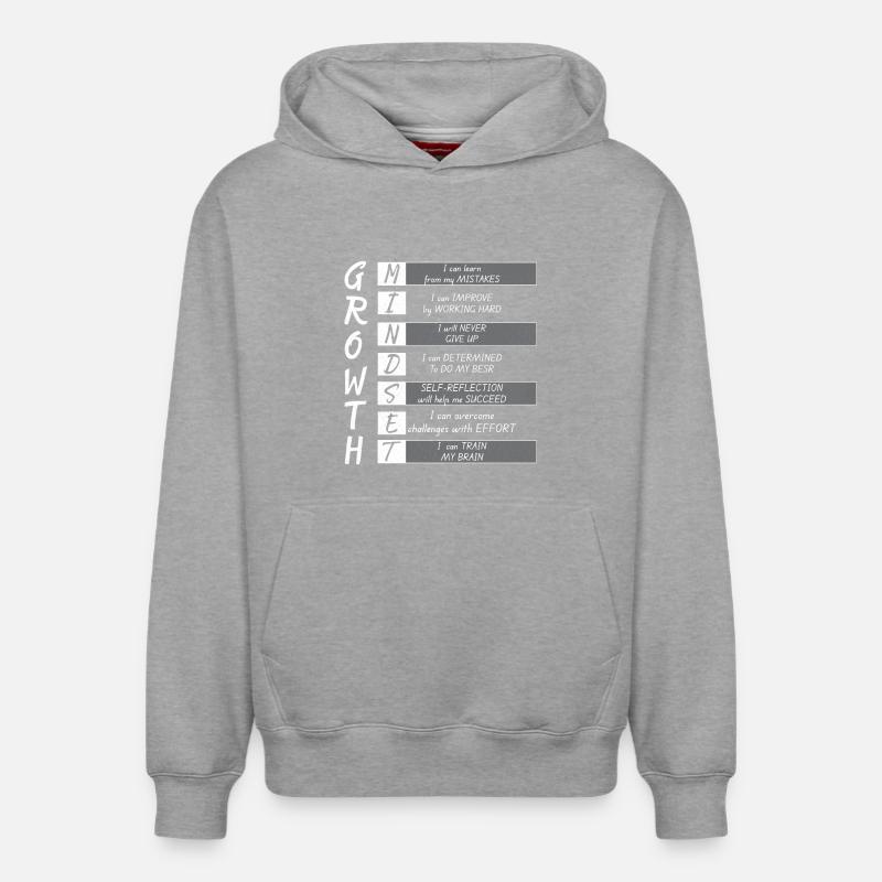 CROISSANCE MINIMALE - Sweat à capuche unisexe décontracté en coton biologique – de SPREAD - gris chiné