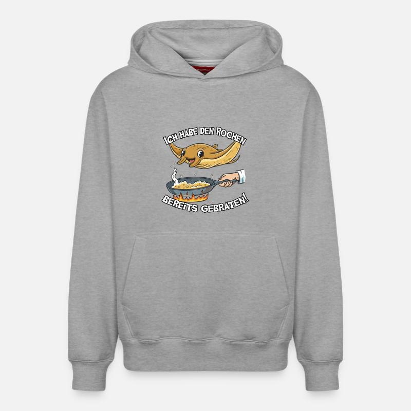 J’ai déjà grillé le rayon - Sweat à capuche unisexe décontracté en coton biologique – de SPREAD - gris chiné