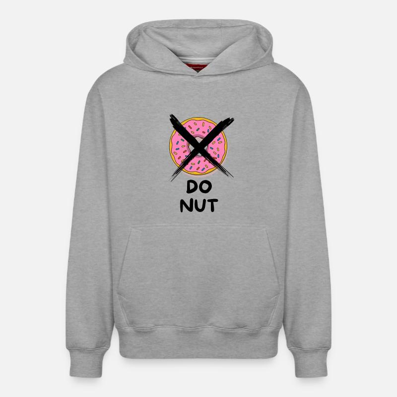 Do_Nut - Sweat à capuche unisexe décontracté en coton biologique – de SPREAD - gris chiné