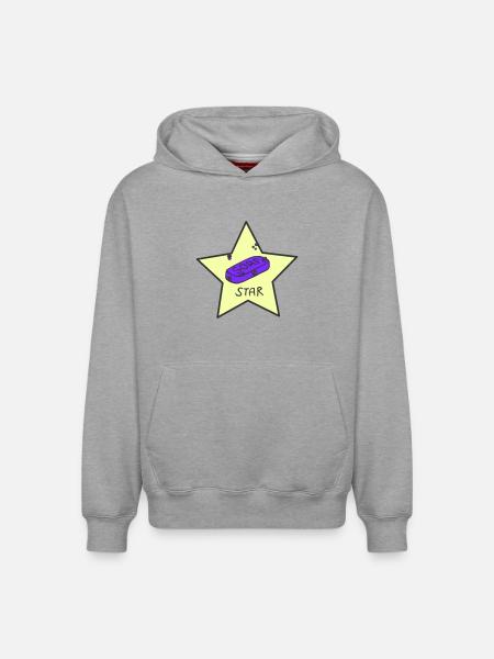 Soapstar - Relaxed Unisex Organic Hoodie – by SPREAD - heather grey