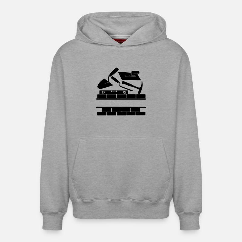 Logo de Mason - Sweat à capuche unisexe décontracté en coton biologique – de SPREAD - gris chiné