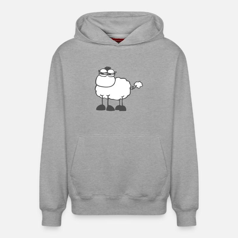 skeptischesSchaf - Relaxed Unisex Organic Hoodie – von SPREAD - Grau meliert