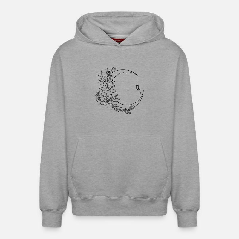 Impossible d’analyser - Sweat à capuche unisexe décontracté en coton biologique – de SPREAD - gris chiné
