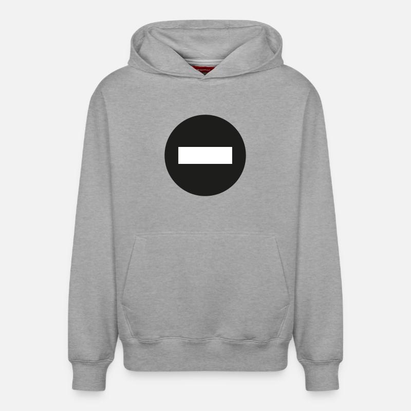 Icône moins - Sweat à capuche unisexe décontracté en coton biologique – de SPREAD - gris chiné