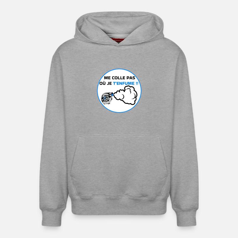  Bagnole - Sweat à capuche unisexe décontracté en coton biologique – de SPREAD - gris chiné