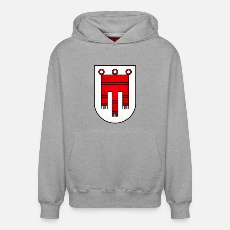 Vorarlberg - Sweat à capuche unisexe décontracté en coton biologique – de SPREAD - gris chiné