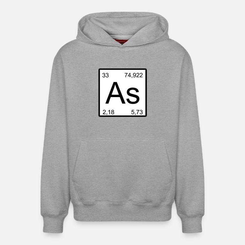 As Element Kunstdruck - Relaxed Unisex Organic Hoodie – von SPREAD - Grau meliert