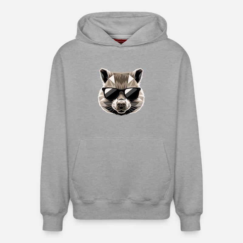 Wombat Australia Marsupial Mignon Wombat - Sweat à capuche unisexe décontracté en coton biologique – de SPREAD - gris chiné