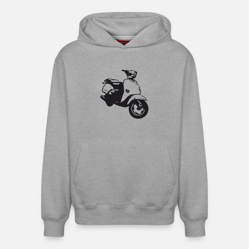 roller - Relaxed Unisex Organic Hoodie – von SPREAD - Grau meliert
