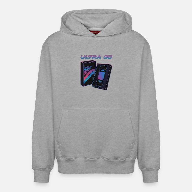 Ultra SD - Sweat à capuche unisexe décontracté en coton biologique – de SPREAD - gris chiné