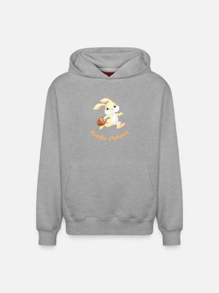 Easter - Relaxed Unisex Organic Hoodie – by SPREAD - heather grey