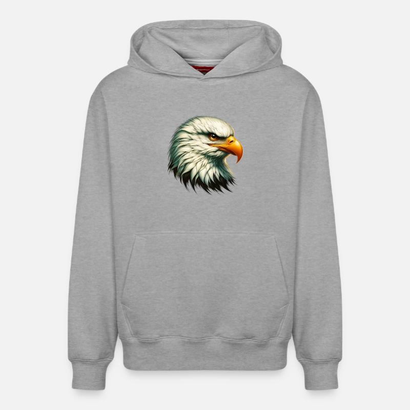 Aigle - Sweat à capuche unisexe décontracté en coton biologique – de SPREAD - gris chiné