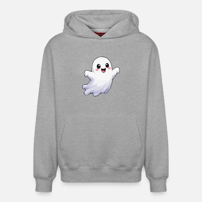 geist-comic-fun - Relaxed Unisex Organic Hoodie – von SPREAD - Grau meliert