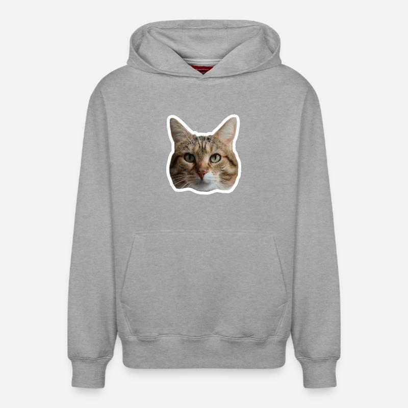 Sticker Missty - Sweat à capuche unisexe décontracté en coton biologique – de SPREAD - gris chiné