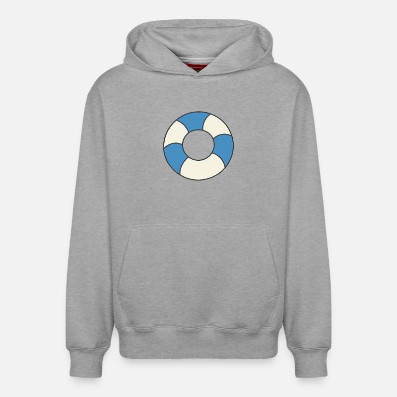Flotteurs - Sweat à capuche unisexe décontracté en coton biologique – de SPREAD - gris chiné
