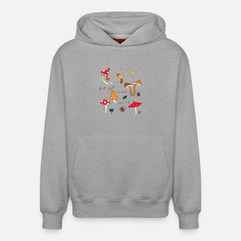 Mycètes - Sweat à capuche unisexe décontracté en coton biologique – de SPREAD - gris chiné