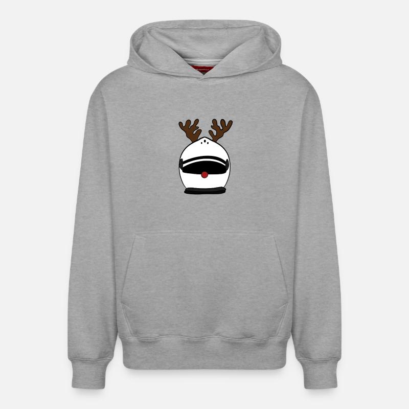 Casque w - Sweat à capuche unisexe décontracté en coton biologique – de SPREAD - gris chiné