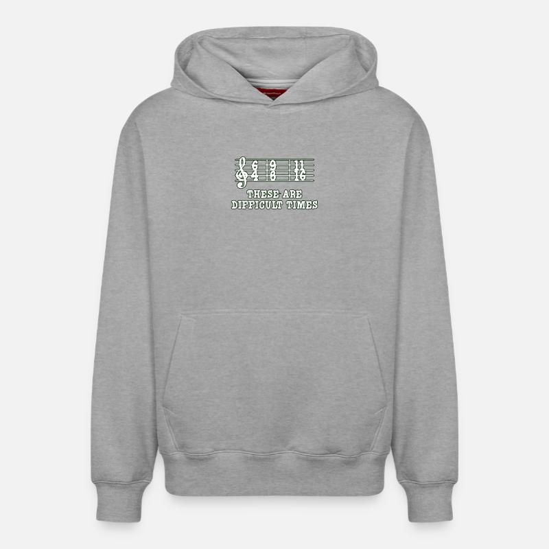 Musique classique - Sweat à capuche unisexe décontracté en coton biologique – de SPREAD - gris chiné