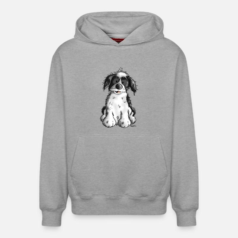 Mignon Havanais - Sweat à capuche unisexe décontracté en coton biologique – de SPREAD - gris chiné