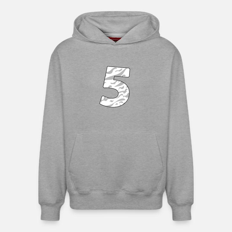 5 - Relaxed Unisex Organic Hoodie – von SPREAD - Grau meliert