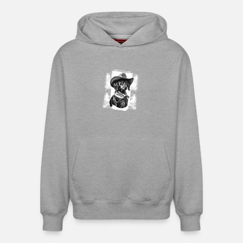 Shérif Jamnik - Sweat à capuche unisexe décontracté en coton biologique – de SPREAD - gris chiné