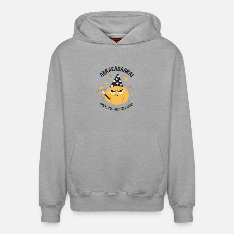 Abracabra - Sweat à capuche unisexe décontracté en coton biologique – de SPREAD - gris chiné