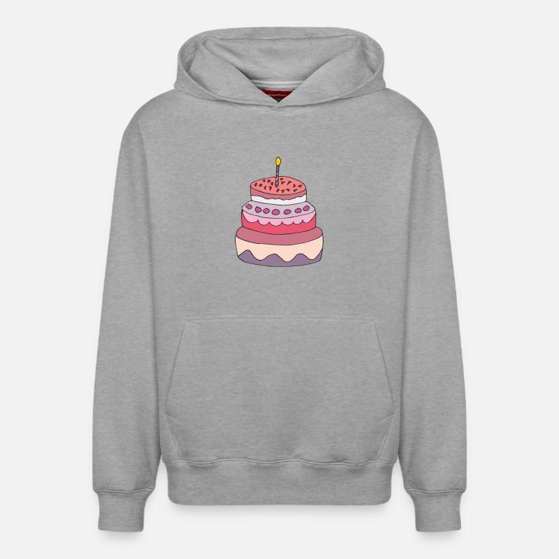 Gâteau - Sweat à capuche unisexe décontracté en coton biologique – de SPREAD - gris chiné