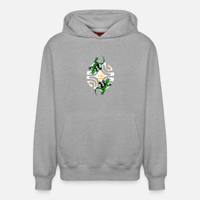 KIMO - Sweat à capuche unisexe décontracté en coton biologique – de SPREAD - gris chiné
