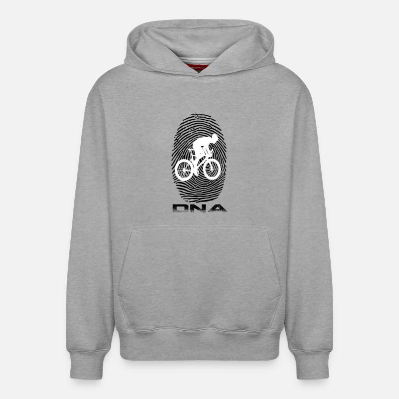 Vélo - Sweat à capuche unisexe décontracté en coton biologique – de SPREAD - gris chiné