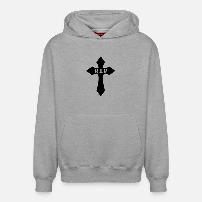 Perte de RIP croisée cher - Sweat à capuche unisexe décontracté en coton biologique – de SPREAD - gris chiné