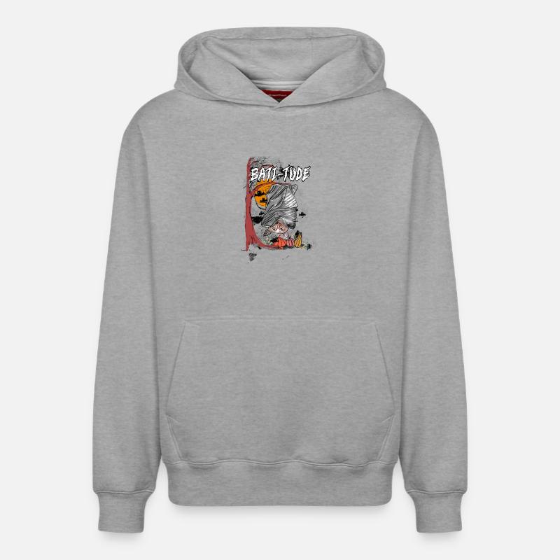 Batt-itude - Sweat à capuche unisexe décontracté en coton biologique – de SPREAD - gris chiné