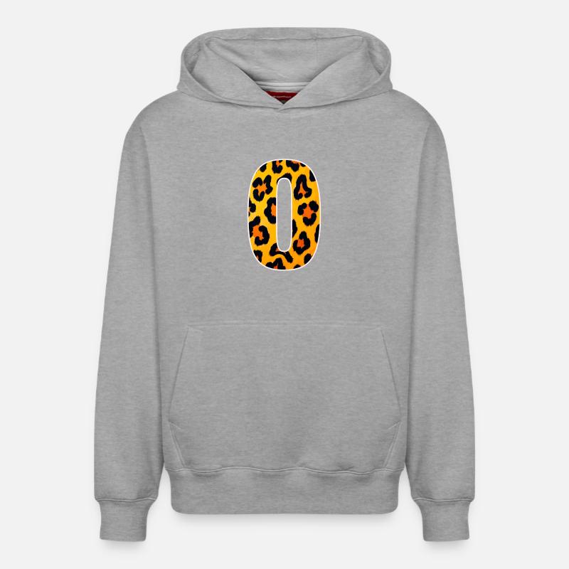 Leopard Zero Print - Relaxed Unisex Organic Hoodie – von SPREAD - Grau meliert