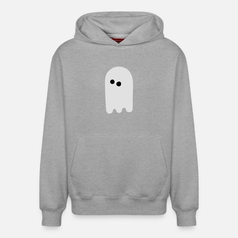 fantôme - Sweat à capuche unisexe décontracté en coton biologique – de SPREAD - gris chiné