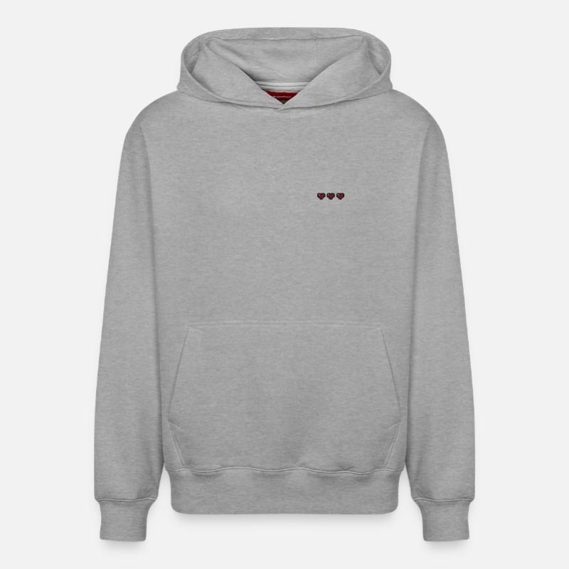 Trois vies - Sweat à capuche unisexe décontracté en coton biologique – de SPREAD - gris chiné