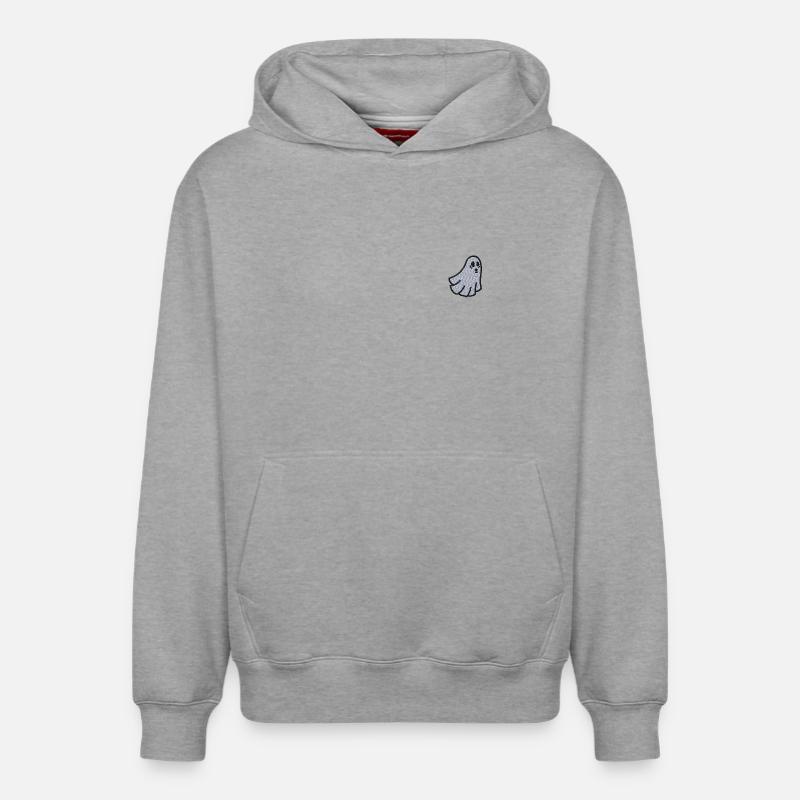 Fantôme - Sweat à capuche unisexe décontracté en coton biologique – de SPREAD - gris chiné