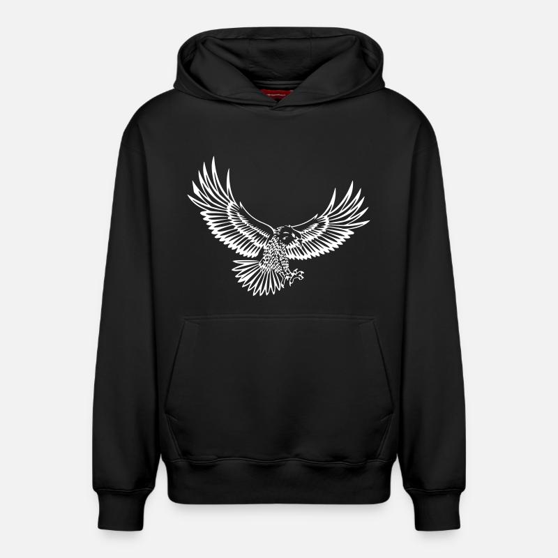 Aigle - Sweat à capuche unisexe décontracté en coton biologique – de SPREAD - noir