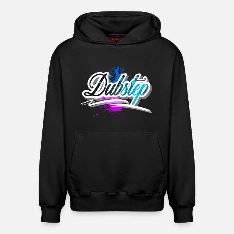 Dubstep - Relaxed Unisex Organic Hoodie – von SPREAD - Schwarz