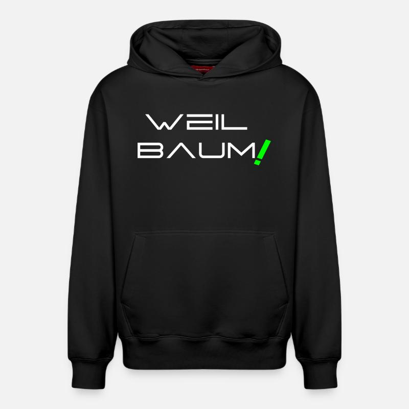 Parce qu’arbre ! - Sweat à capuche unisexe décontracté en coton biologique – de SPREAD - noir