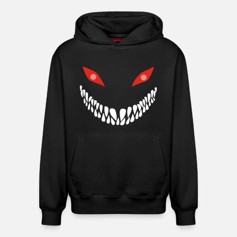 Sourire carnivore - Sweat à capuche unisexe décontracté en coton biologique – de SPREAD - noir