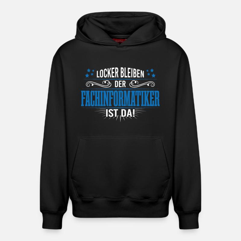 Fachinformatiker programmierer support admin - Relaxed Unisex Organic Hoodie – von SPREAD - Schwarz
