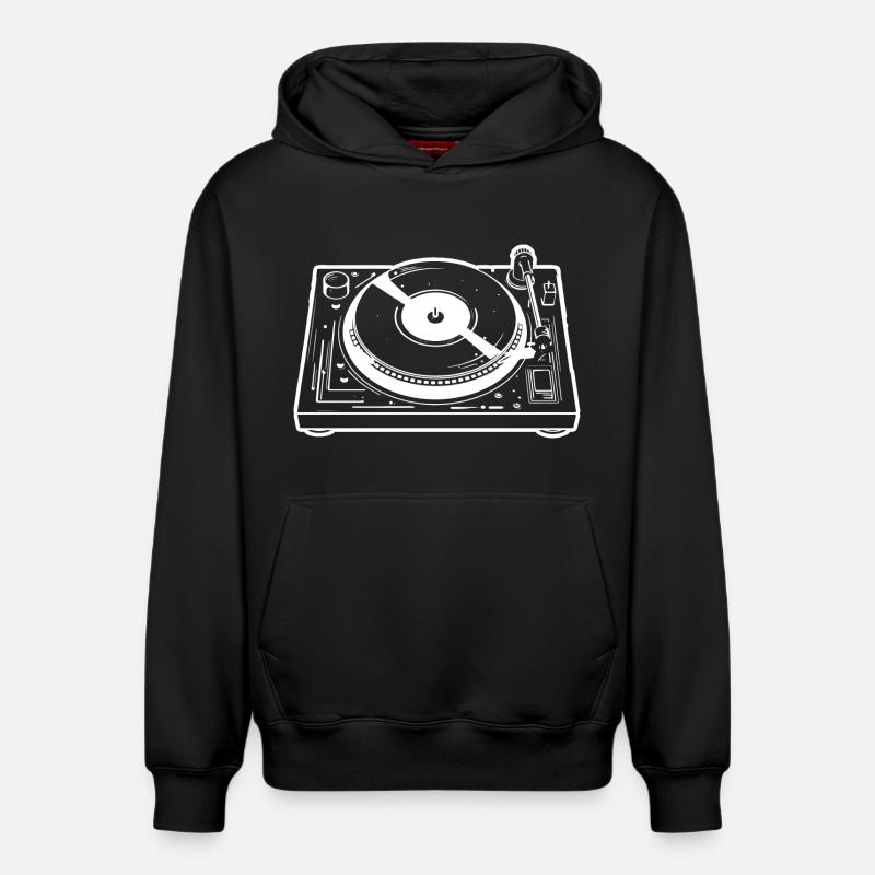 Platine DJ - Sweat à capuche unisexe décontracté en coton biologique – de SPREAD - noir