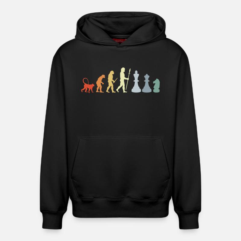 Chess Development - Relaxed Unisex Organic Hoodie – by SPREAD - black