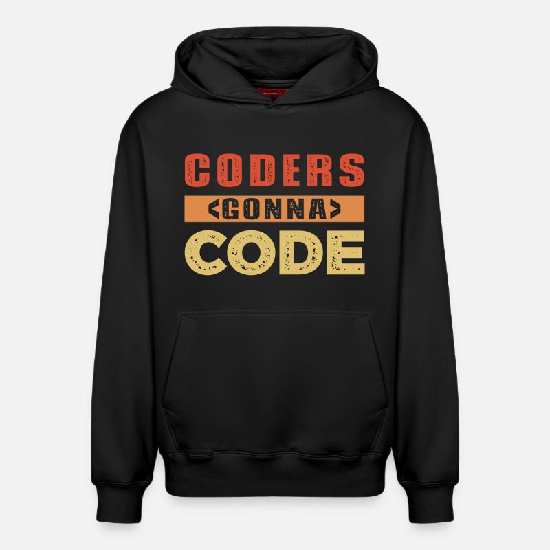 Developer Saying - Relaxed Unisex Organic Hoodie – by SPREAD - black