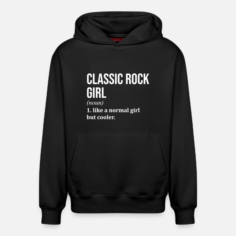 Rock classique - Sweat à capuche unisexe décontracté en coton biologique – de SPREAD - noir