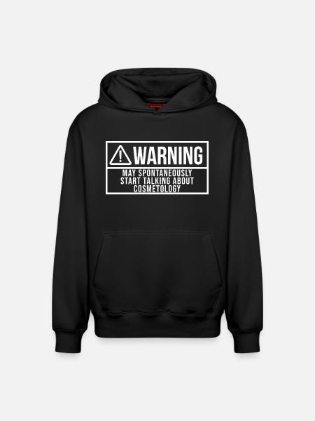 Cosmetology Cosmetology Cosmetology - Relaxed Unisex Organic Hoodie – by SPREAD - black