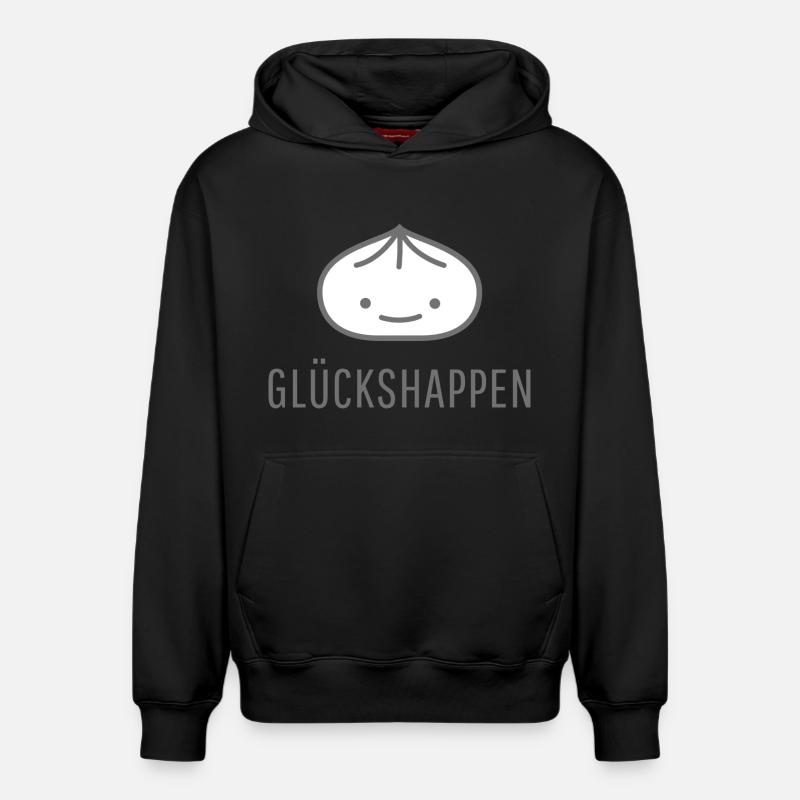 Boulettes heureuses - Sweat à capuche unisexe décontracté en coton biologique – de SPREAD - noir
