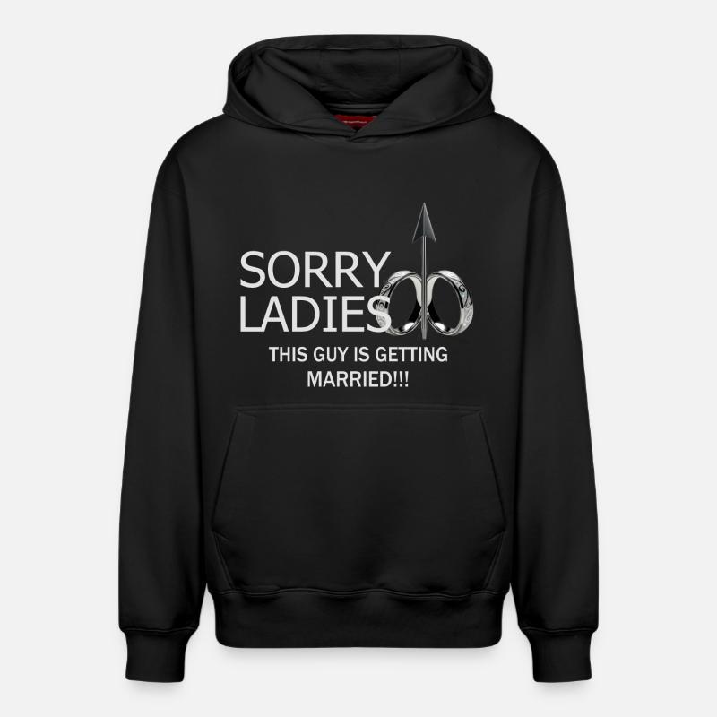 Mann wird Heiraten - Relaxed Unisex Organic Hoodie – von SPREAD - Schwarz